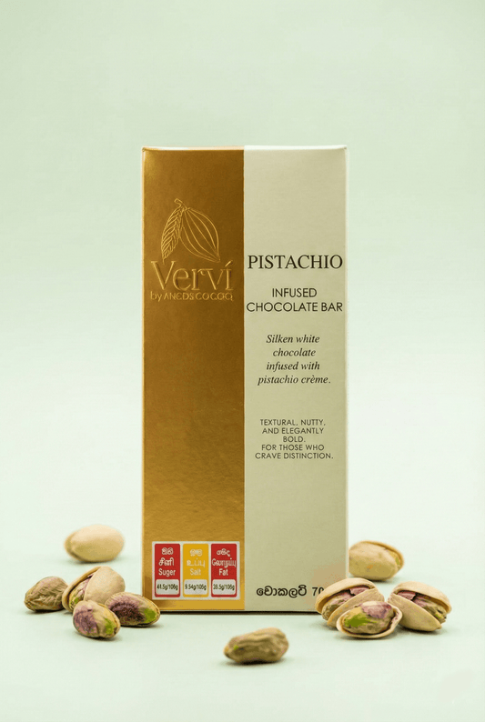 Vervi Pistachio infused Chocolate Bar